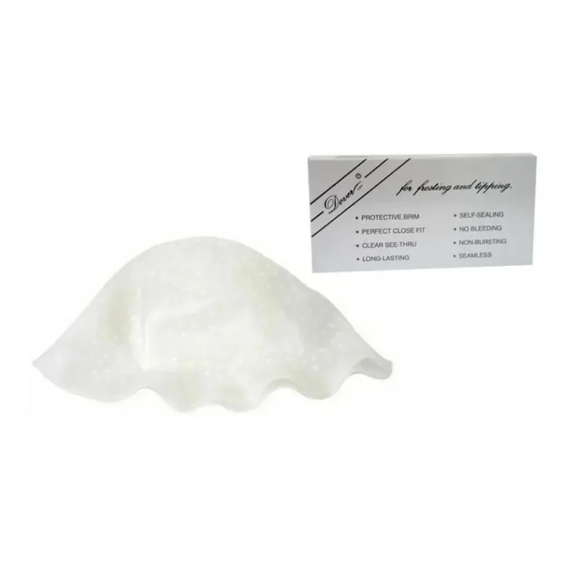 5x Touca Mechas Silicone Dover Cor Cinza