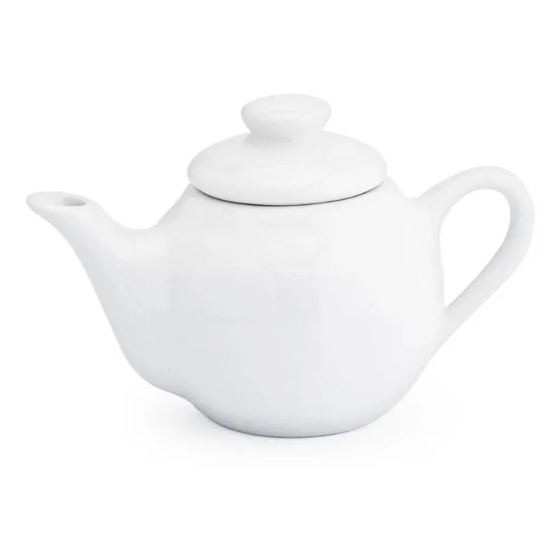 Mini Bule Porcelana Branca 250ml Cafe Cha Pequeno Gourmet