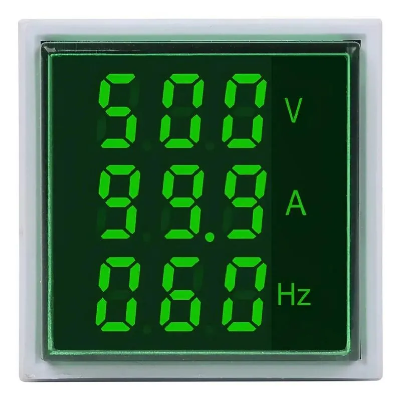 Voltímetro Amperímetro Frequencímetro Painel Embutir 22mm