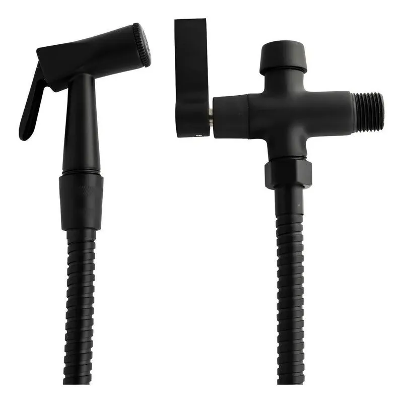 Ducha Higiênica Com Derivação Adaptador 2 Saídas Metal Pret