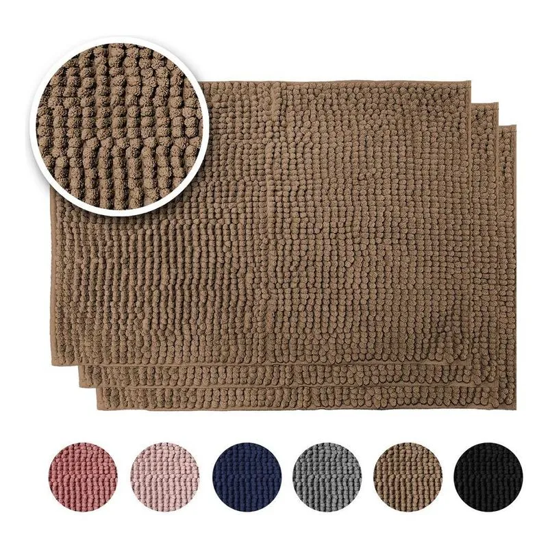 Kit 3 Tapetes De Banheiro 40x60 Antiderrapante Bolinha M Ave