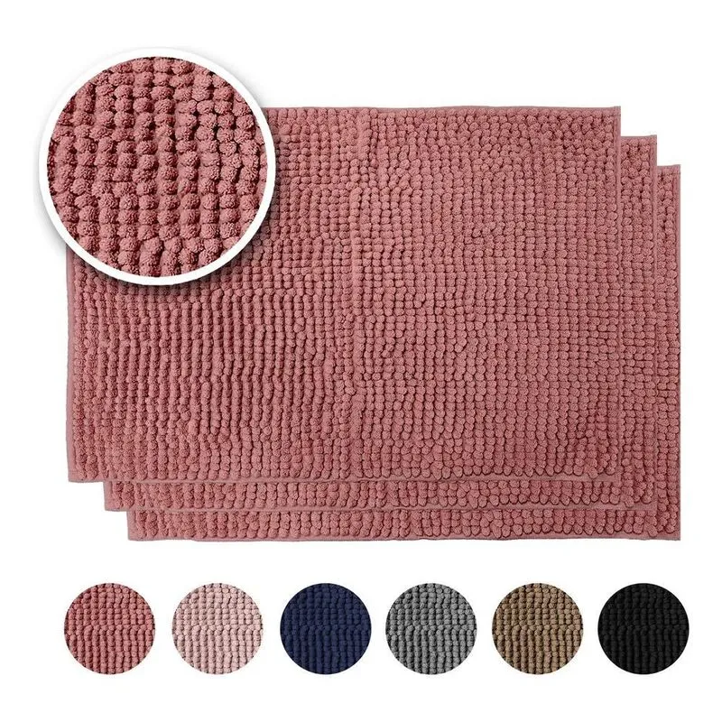 Kit 3 Tapetes De Banheiro 40x60 Antiderrapante Bolinha Ma Ro