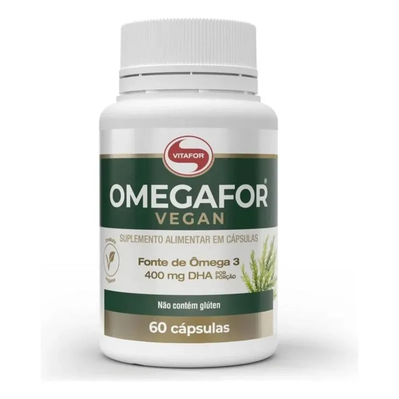 10x Omegafor Vegan Vitafor Ômega 3 Vegano 60 Cápsulas