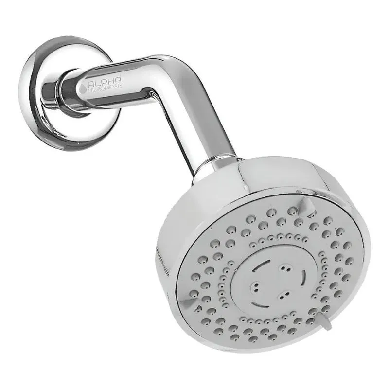 Ducha Chuveiro Aquecedor Solar Gás Flat 5 Jatos Articulado A