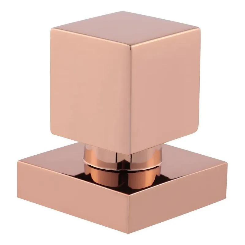 Acabamento Registro Metal Quadrado Deca 1/2 3/4 Rose Gold Co