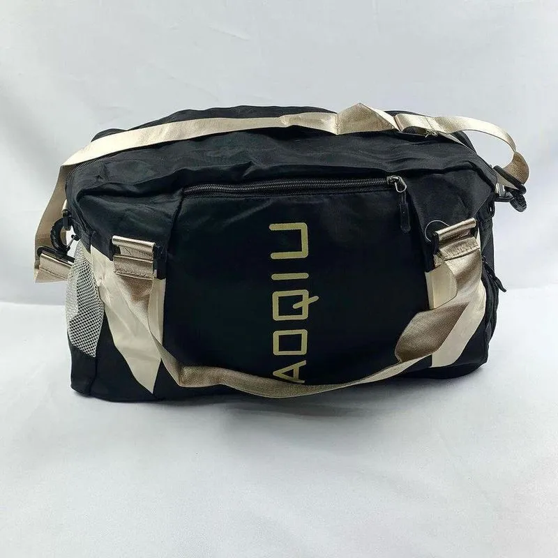 Nova Bolsa De Viagem Feminina Bolsa Grande Saco De Esportes Ombro Yoga Saco Fitness preto