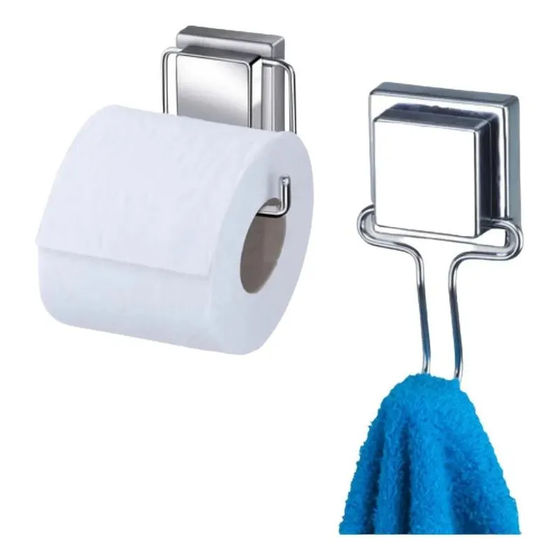Porta Toalha Rosto Papel Higiênico Ventosa Lavabo Banheiro