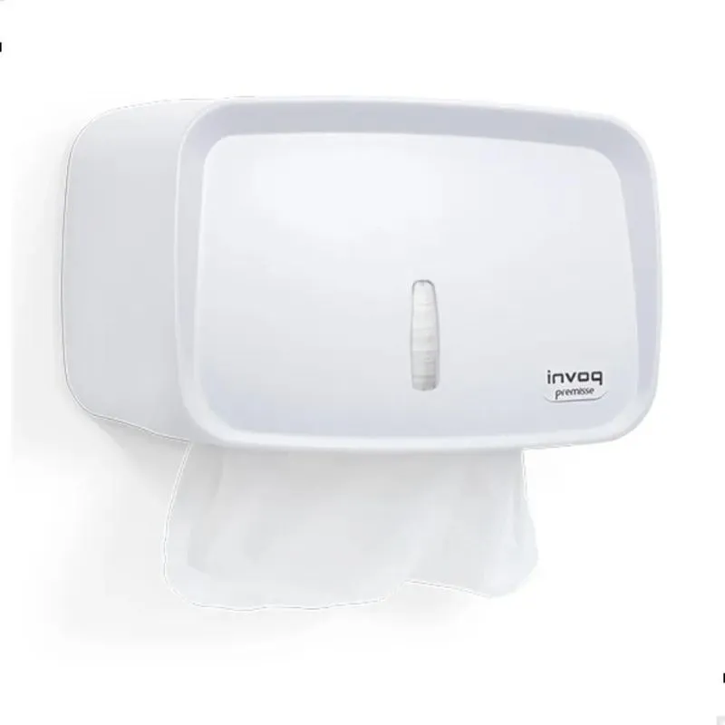 Dispenser Porta Papel Toalha Compacto Invoq Branco Branco