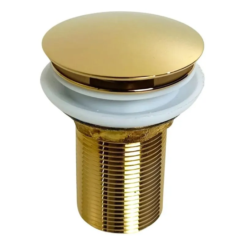 Válvula Click Montelar Super Luxo Dourada Metal Brilhante Do