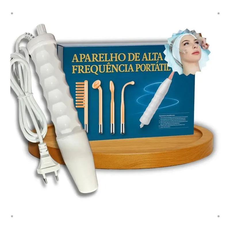 Aparelho Estética Alta Frequência Portátil Facial E Capilar