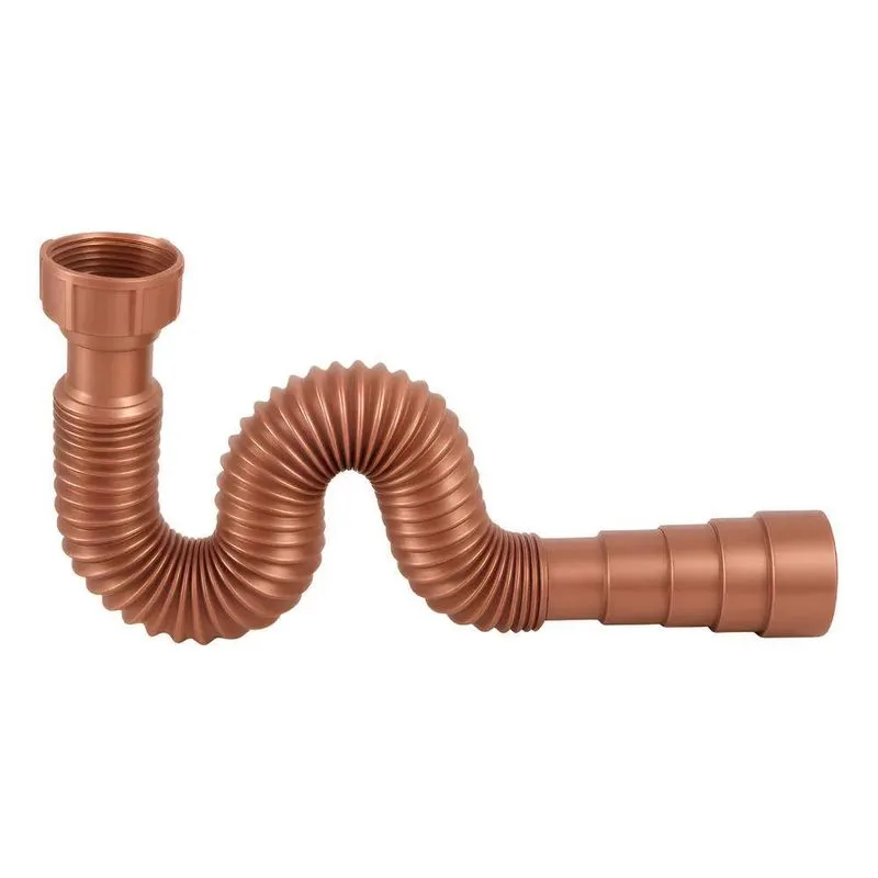 Sifão Sanfonado Flexível Rose Gold Para Pia - Rosé Gold