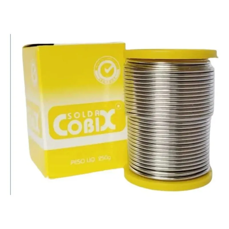10x Solda Estanho 50x50 1.5mm Com Fluxo Ra (t2) Rolo 250g C