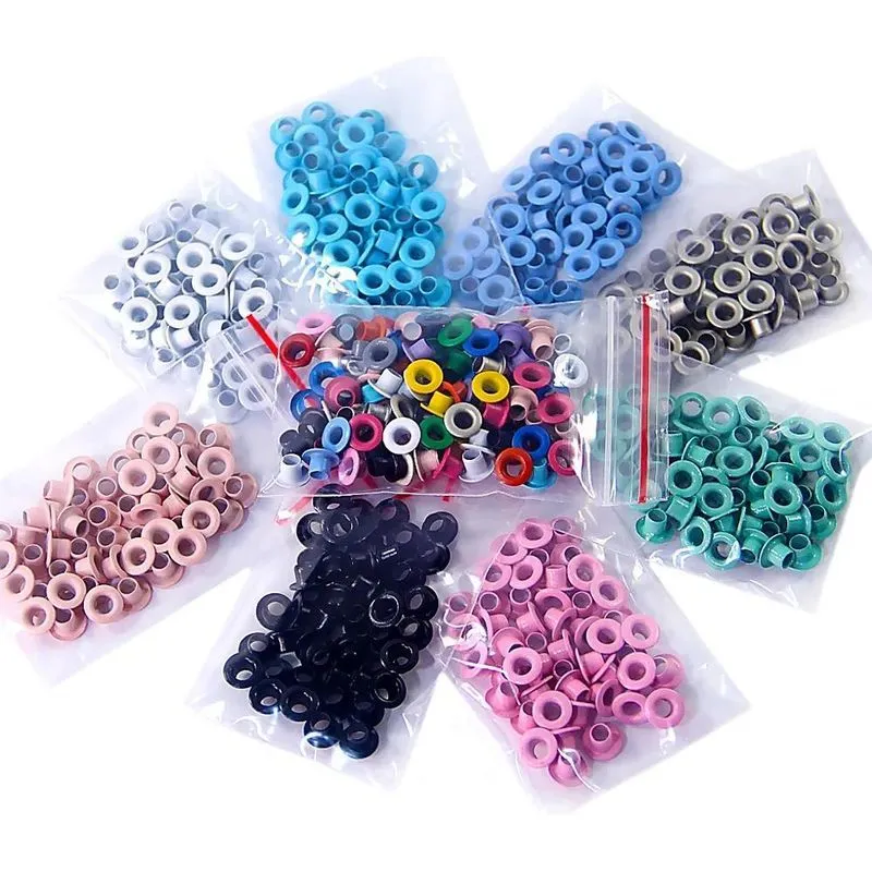 3x Kit Ilhós Nº 54 Alumínio Com 8 Cores + 100 Variados - 500