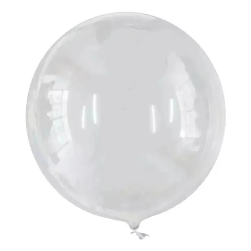 2x Kit 10 Balão Bubble Bolha 36 Polegadas Transparente 90cm