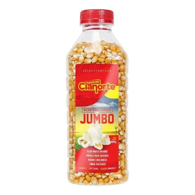 5x Milho Pipoca Grande Gourmet Tipo Jumbo Butterfly 685g