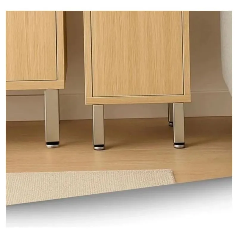 Kit6 Pés Para Móveis Com Regulagem Aço Quadrado 15cm A 16cm