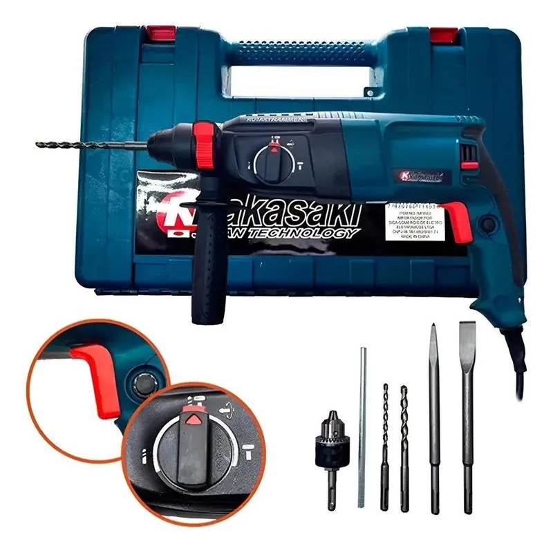 10x Furadeira De Impacto Martelete Rompedor 960w Autorevers