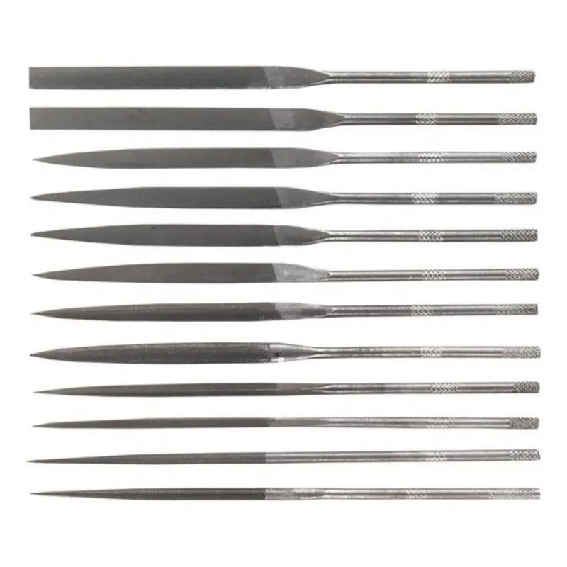 Jogo Lima Agulha Bastarda 140 Mm 12 Pçs