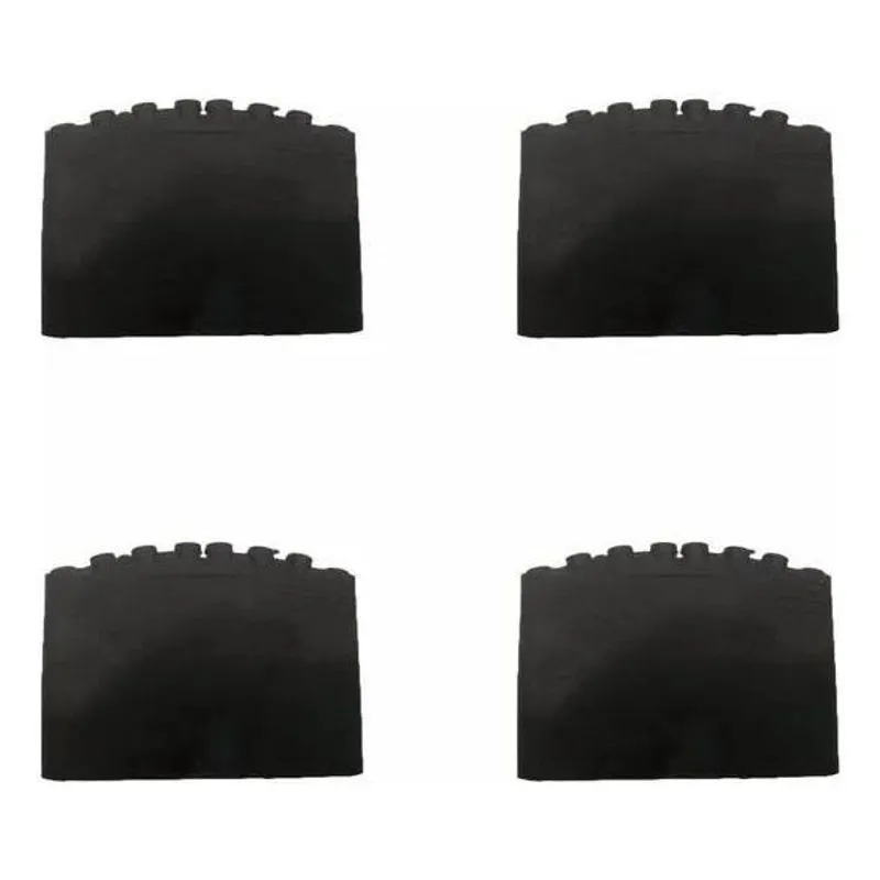 2x 4x Sapata Ponteira De Borracha 20x40mm Para Escada Alumin
