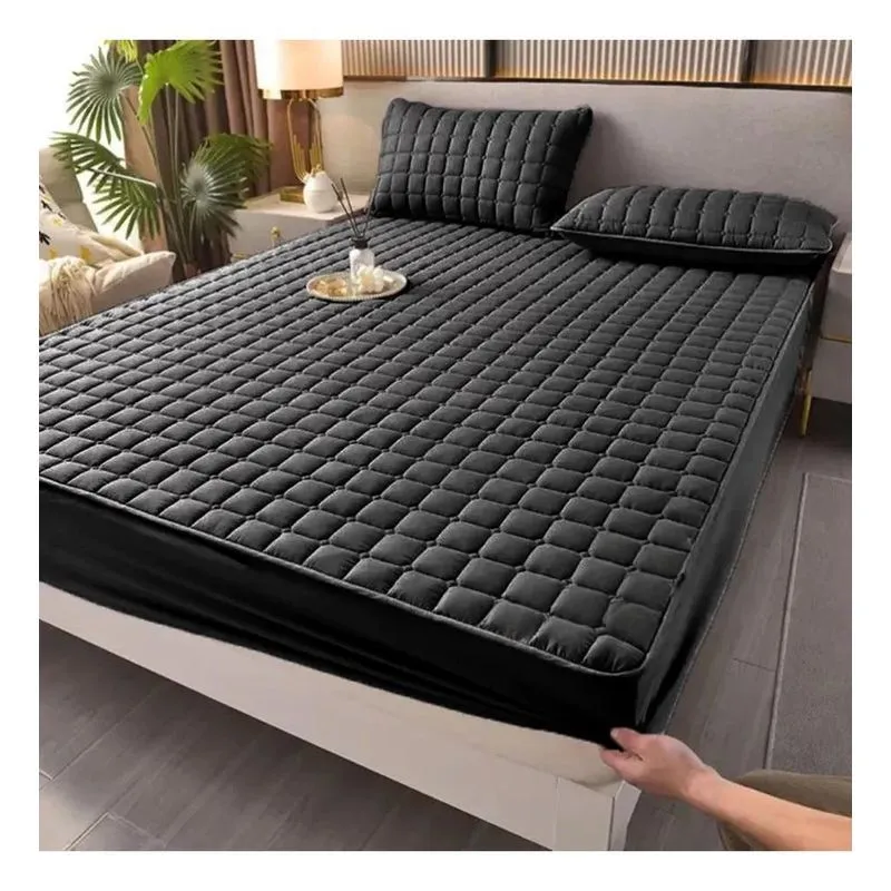 Capa Para Colchão Impermeável Queen Matelado Com Elas Preto