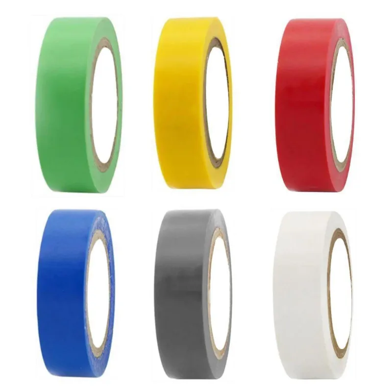 Fita Isolante Antichamas Colorida 18mm 5 Metros 6 Unidades