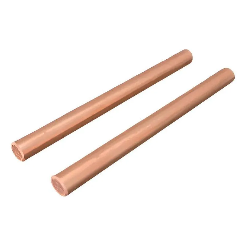 Barra De Cobre Puro 3/8 Pol (9,5 Mm) X 12cm Kit 2 Pcs