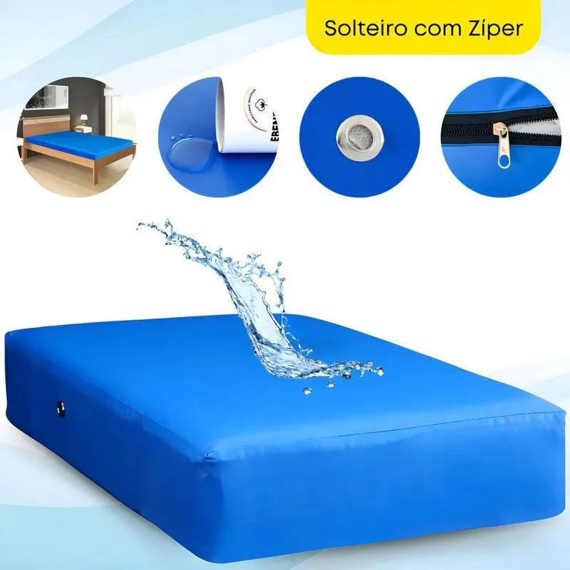 Capa Colchão Solteiro Impermeável Protetor Antialérgico