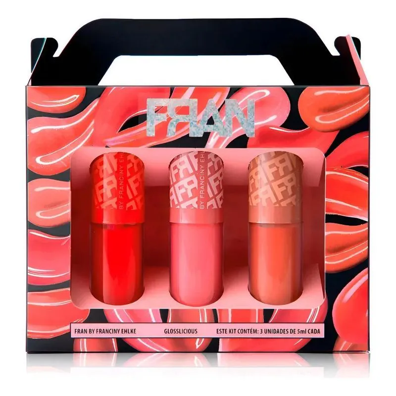 Glosslicious Gloss Labial Kit 3un - Franciny Ehlke Franciny