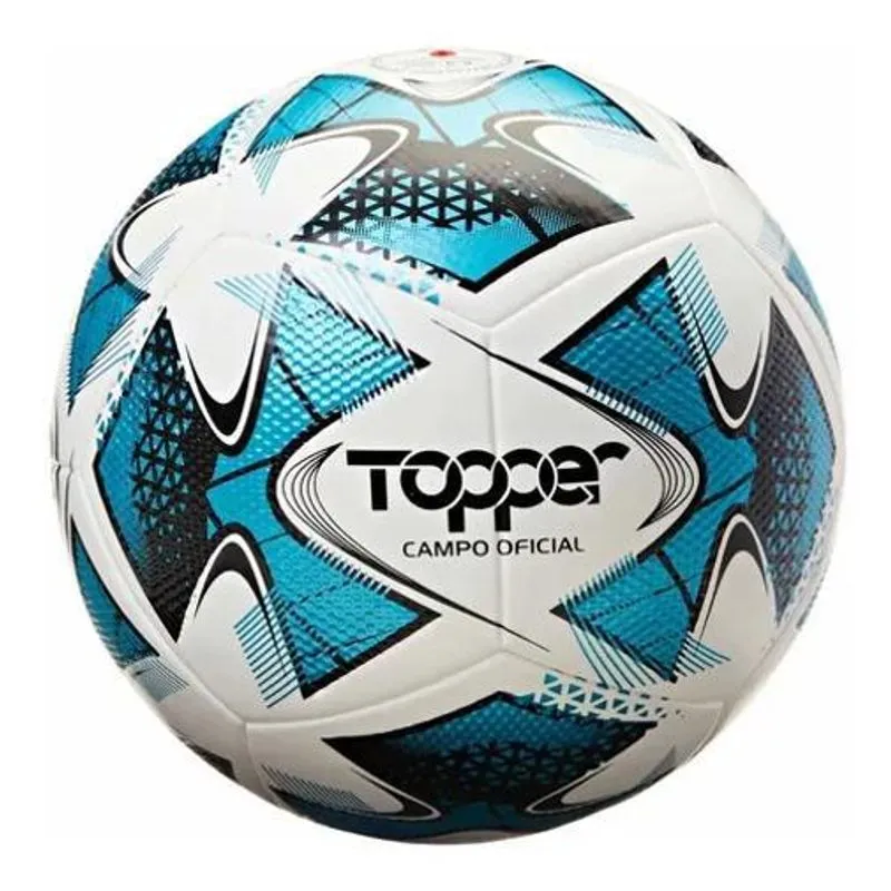 2x Bola De Futebol Para Campo 22 I Topper Cor Branco/verde M