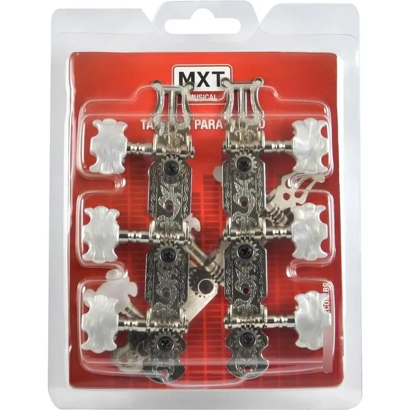 5x Tarraxa Tarracha Violão Nylon Pino Fino Cromado Mxt Profi