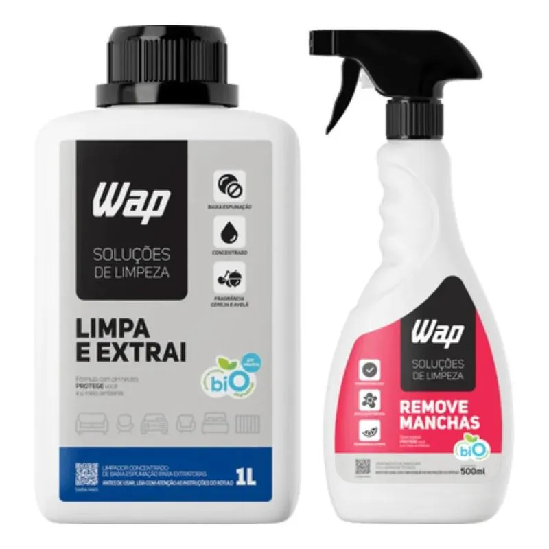 Kit Wap Limpa E Extrai 1 Litro + Remove Manchas 500 Ml