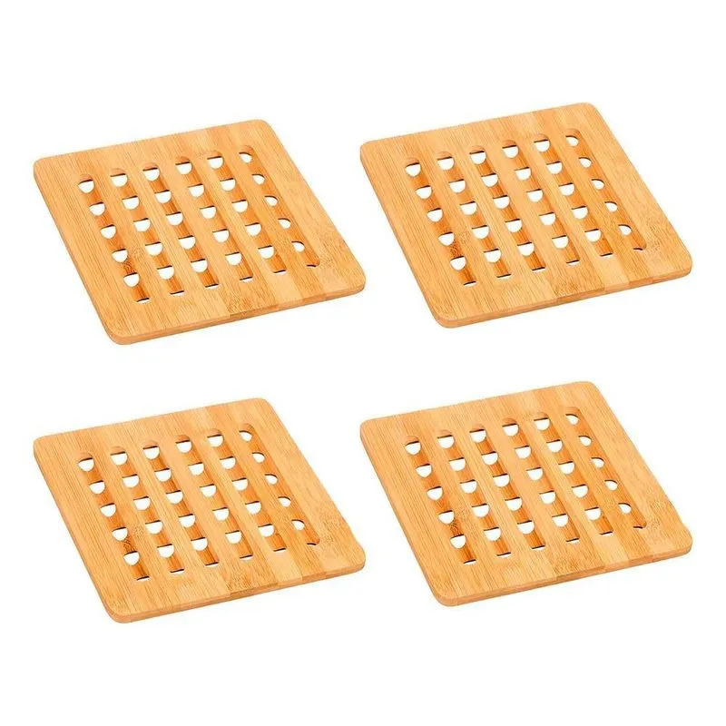 10x Kit 4 Descanso De Panelas Quente Sopeira Apoio Mesa Em
