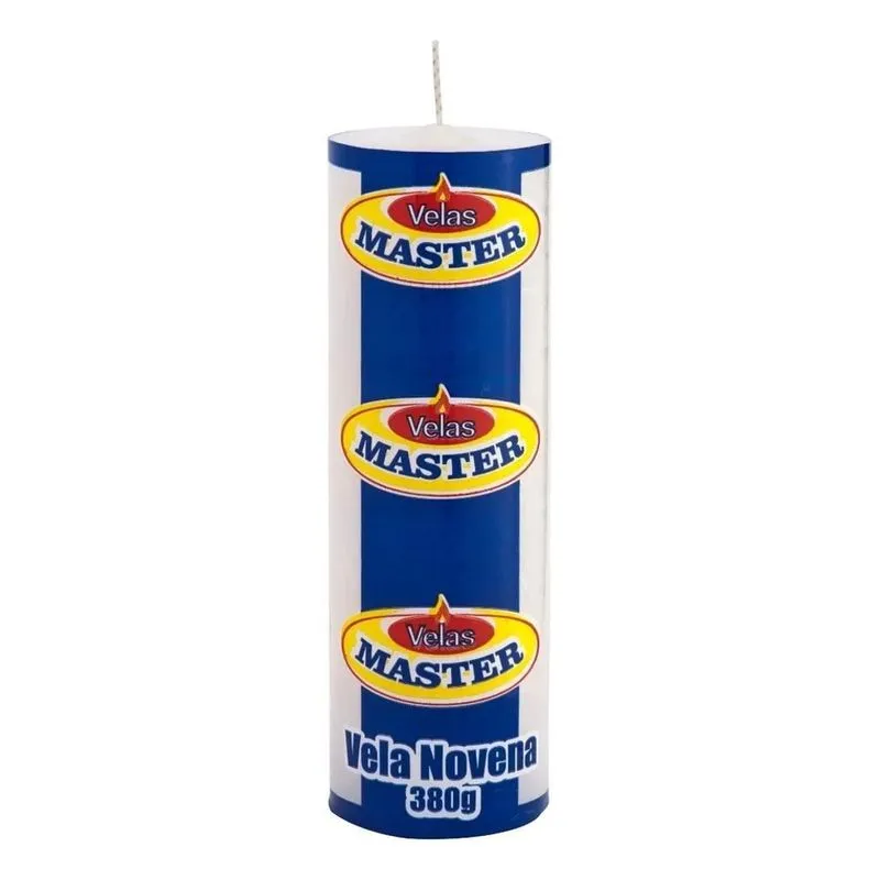 Vela Novena 380g Branca - 06 Unidades