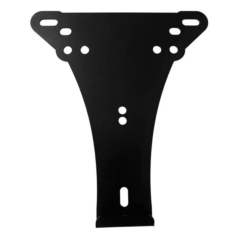 2x Suporte De Placa Moto Anti Quebra, Anti Vibração Aço Carb