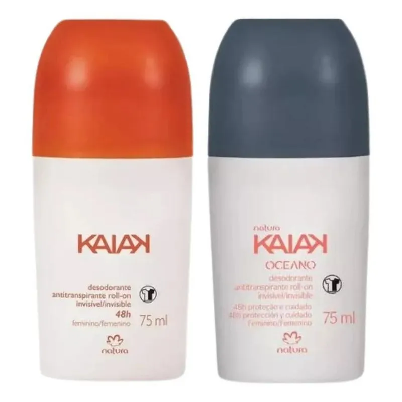 3x Rolon Desodorante Antitranspirante Natura 75ml Kit 2 Unid