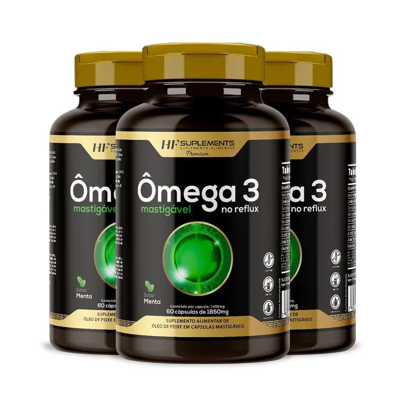 3x Omega 3 Ação Anti Inflamatória Saude Cardiovascular