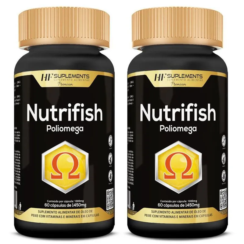 2X Poliomega Vitamina A D C E K B1 B2 B3 B6 B12 Ferro Zinco