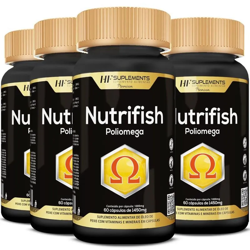 4x Poliomega Vitaminas E Minerias Completo Para Saude