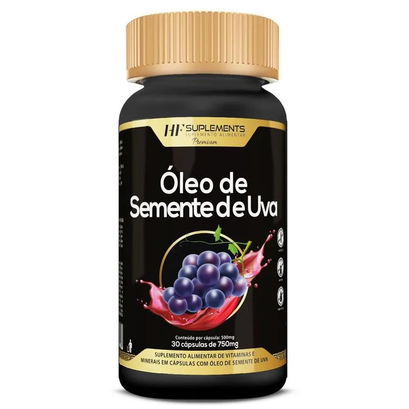 Óleo de semente de uva 60CAPS premium hf suplements