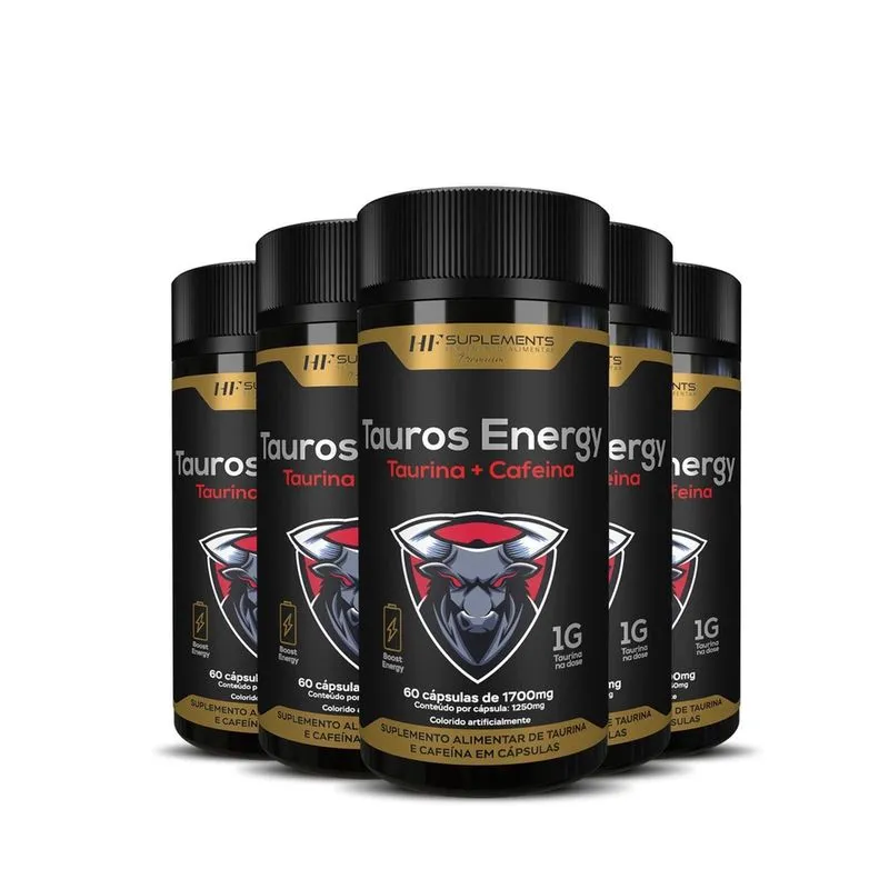 5X Tauros Energy 1700Mg 60Caps Hf Suplements