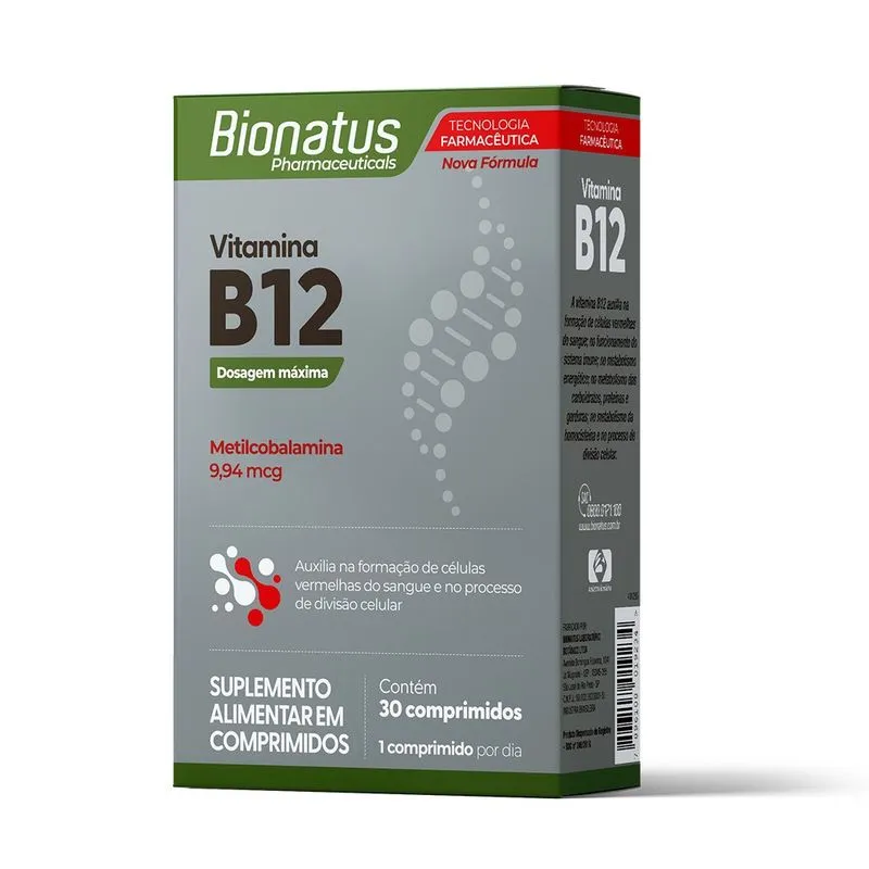 Vitamina B12 metilcobalamina 30COMPRIMIDOS bionatus