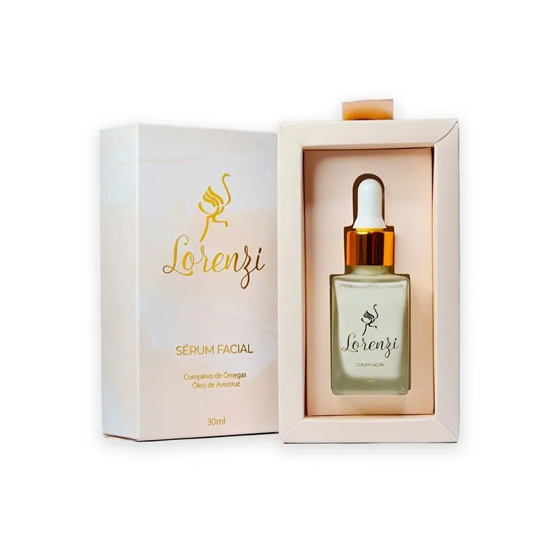 Serum facial lorenzi + óleo de avestruz 30ML