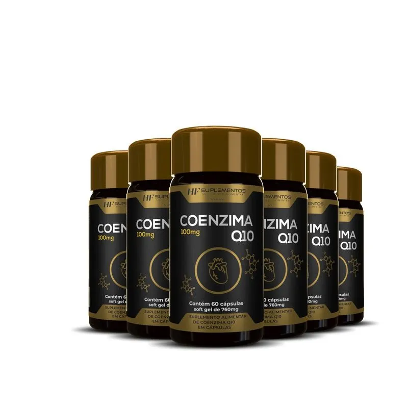 6X coenzima Q10 100MG 60CAPS hf suplementos