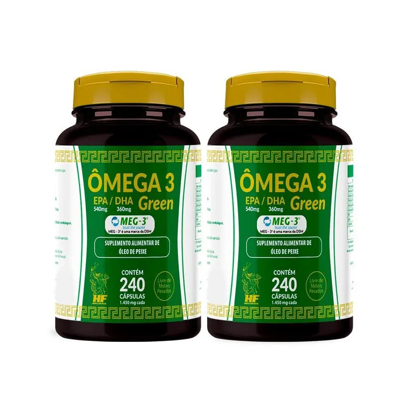 2x Omega 3 240 Capsulas Hf Suplementos