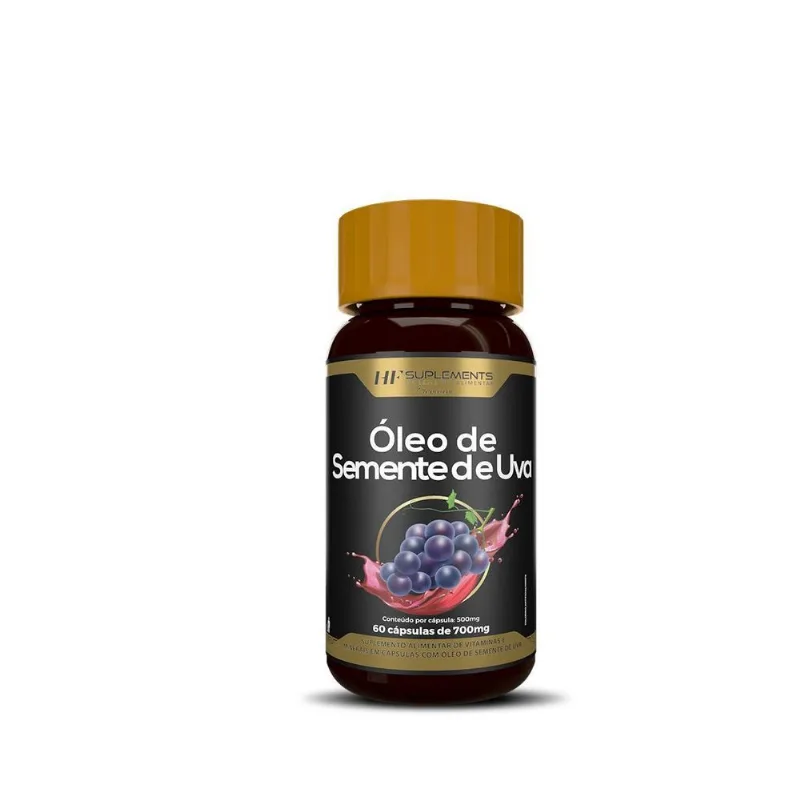 Óleo De Semente De Uva 60caps Premium Hf Suplementos