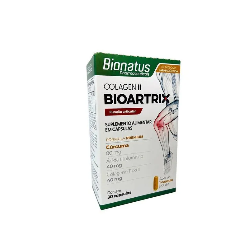 Bioartrix Colágeno Tipo Ii 40Mg + Hialurônico Bionatus