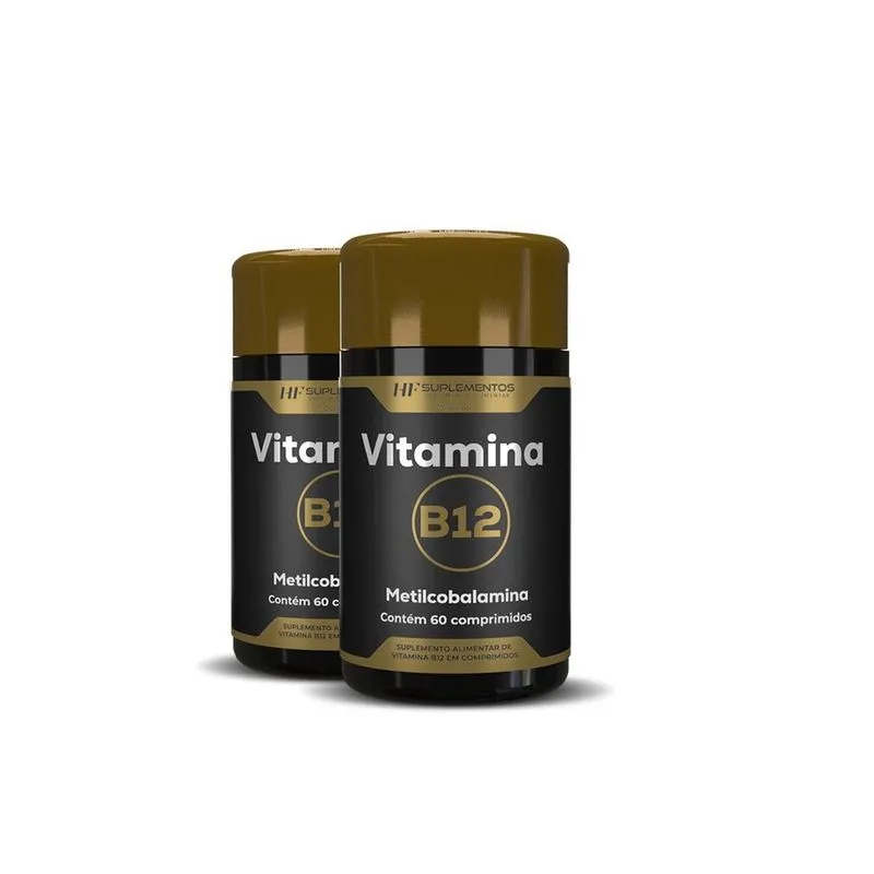2X Vitamina B12 Metilcobalamina 60Comprimidos Hf Suplementos
