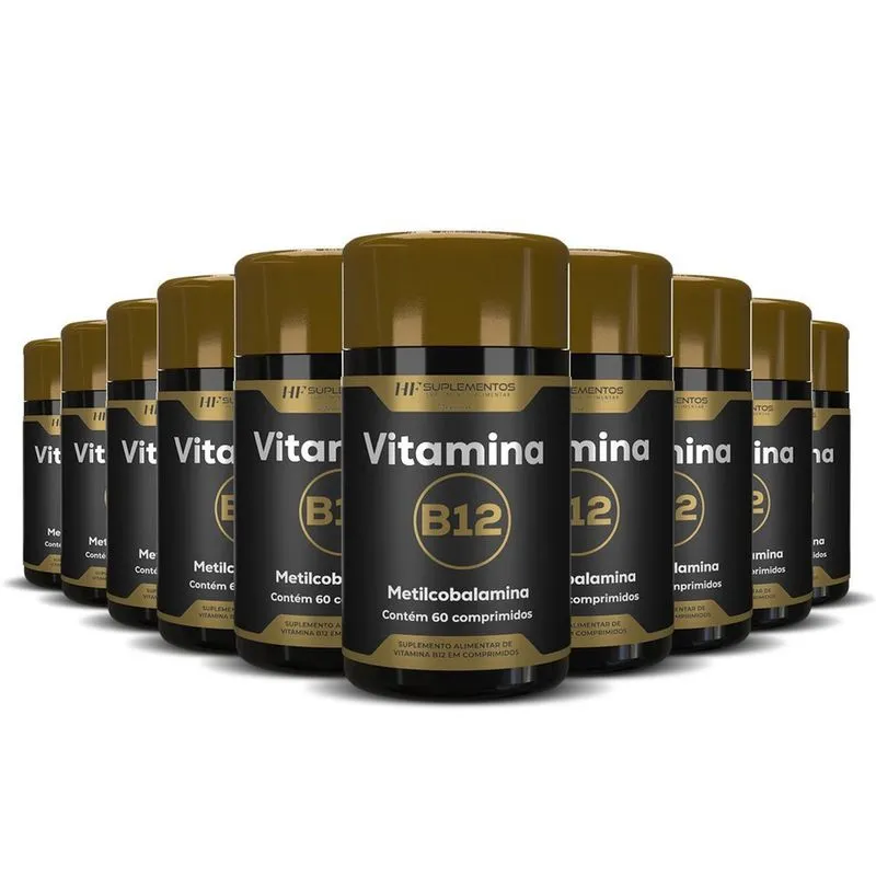10X Vitamina B12 Metilcobalamina 60Comps Hf Suplementos