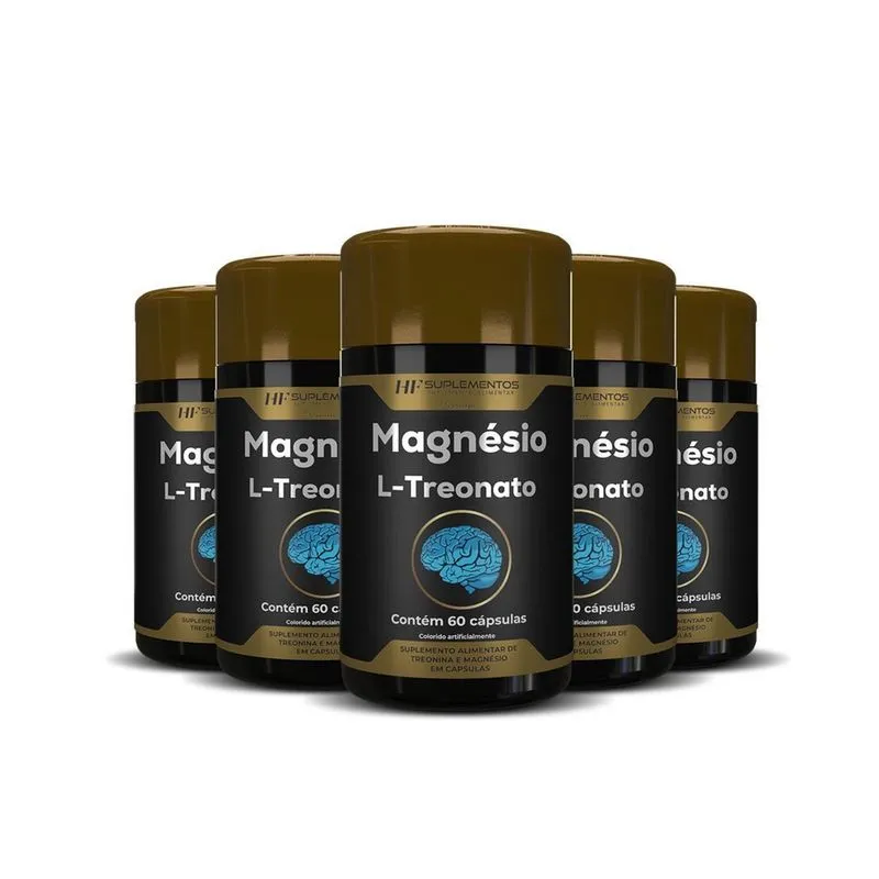5X Magnesio Treonato 60Caps Hf Suplementos