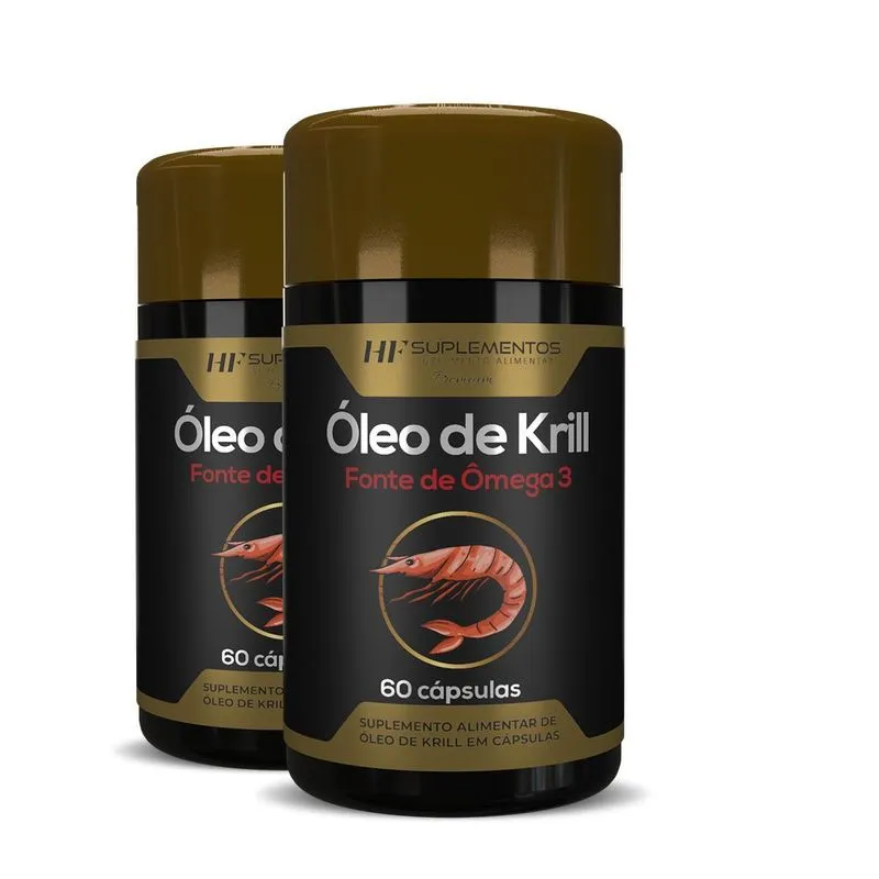 2x Oleo De Krill 60caps Hf Suplementos